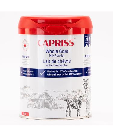 CAPRISS Whole Goat Milk Powder 640g Vitamin D Enriched 100% Canadian Goat Milk No Antibiotics and rBST