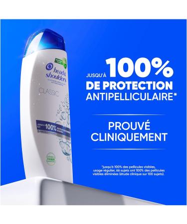 Head & Shoulders Classic Anti-Dandruff Shampoo 6x330ml Daily Use Clinically Proven to Eliminate Dandruff Up to 100% All Hair and Scalp Types - Buy Online on GoSupps.com
