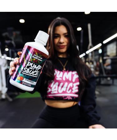Pump Sauce Pre-Workout - 32 oz Watermelon Marg No Caffeine Full Spectrum Liquid Gluten Free Vegan Zero Sugar - Buy Online on GoSupps.com