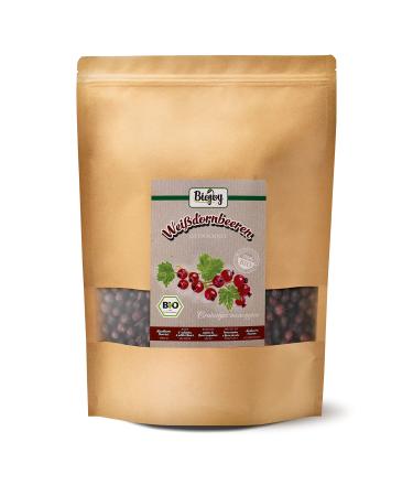 Biojoy Small flowered hawthorn berries ORGANIC (1 kg) whole Hawthorn tea (Crataegus monogyna)