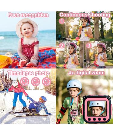 PROGRACE Kids Camera Waterproof Gift Toy - Children Digital Video Camera Underwater Camera for Kids 1080P Camcorder DV Toddler Camera for Girls Birthday Learn Camera Pool Toys Age 3-14 Pink - Buy Online on GoSupps.com