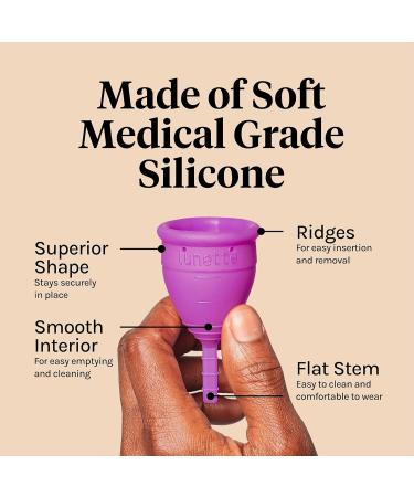 Lunette Menstrual Cup Model 2 - Blue for Normal/Heavy Flow | Eco-Friendly & Reusable - Buy Online on GoSupps.com