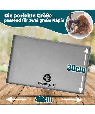 K nigstier Non-Slip Bowl Pad for Dogs & Cats | 100% BPA-Free Silicone Feeding Underlay - Large 48x30 cm - Buy Online on GoSupps.com
