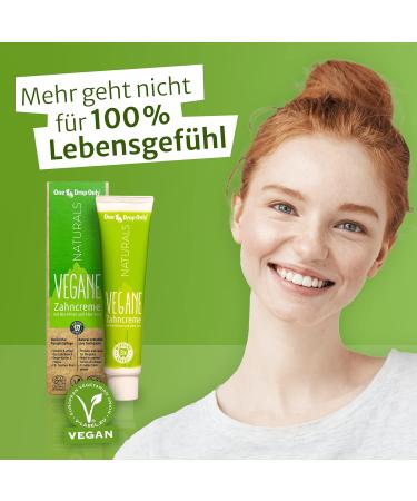 One Drop Only Vegan Toothpaste Double Pack | Natural Gel with Mint Aloe Vera & Stevia | Fluoride-Free + Free Bamboo Toothbrush | 75ml Each - Buy Online on GoSupps.com