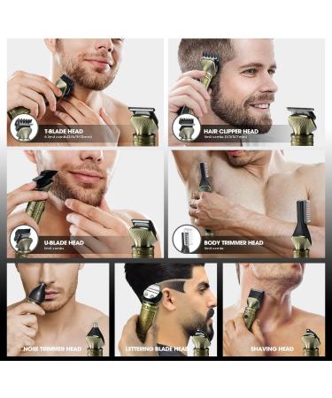 Buy DSP 8 in 1 Beard Trimmer for Men - Zero Gapped Grooming Kit Cordless with Stand Perfect for Face Mustache Body & Nose Hair - Buy Online on GoSupps.com