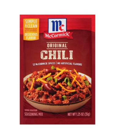 McCormick Original Chili Seasoning Mix, 1.25 oz Chili 1.25 Ounce (Pack of 1) - Buy Online on GoSupps.com