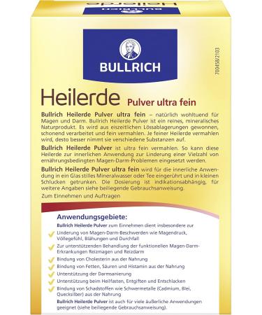 Bullrich Heilerde Pulver Ultra Fein - Vegan Gastrointestinal Relief & Intestinal Support | 500g (2 Pack) - Buy Online on GoSupps.com