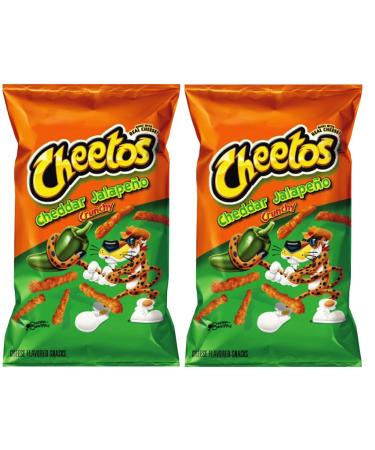 Cheetos Cheddar Jalapeo Crunchy Cheese Flavored Party Snacks Net Wt 8.5 Oz (pack of 2) 8.5 Ounce (Pack of 2)