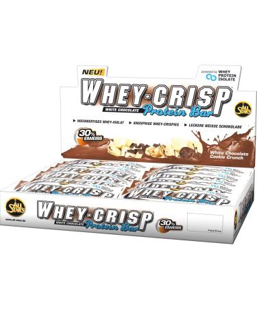 Buy All Stars Whey-Crisp Bar - White Chocolate Cookie Crunch (24 Pack) | Protein Snack for Fitness Enthusiasts | International Shipping Available - Buy Online on GoSupps.com