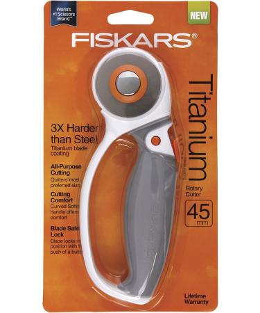 Fiskars 01-005874 Titanium Softgrip Comfort Loop Handle Rotary Cutter  45mm  Gray - Buy Online on GoSupps.com