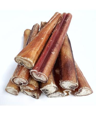 BULLY PALS - 6 inch Jumbo Bully Sticks - 6 Pack - Long Lasting All Natural Single Ingredient Dehydrated Dog Treats and Dental Chews