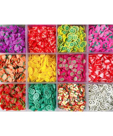 17800Pcs Fruit Nail Art Slices - Colorful Polymer Clay Fruit Slice DIY Supplies (24 Styles) - Buy Online on GoSupps.com