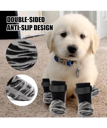 3 Pairs Double Sides Anti-Slip Dog Socks Adjustable Dog Grip Socks Soft Breathable with Strap Dog Paw Protector Cute Pet Socks to Stop Licking Paws and Scratching for Small Medium Large Dog (L) - Buy Online on GoSupps.com