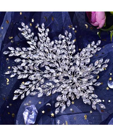 TRiXY Rhinestone Wedding Headband Bridal Hair Accessory for Brides & Bridesmaids - Silver HP438 - Buy Online on GoSupps.com