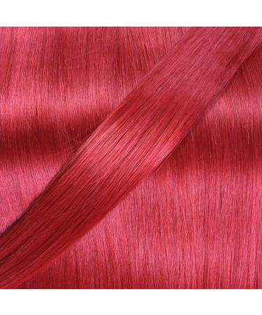 Buy Hair2Heart Premium Mini Tape Extensions - 12 Tapes 40cm Real Hair Intense Red #0/44 - International Shipping Available - Buy Online on GoSupps.com
