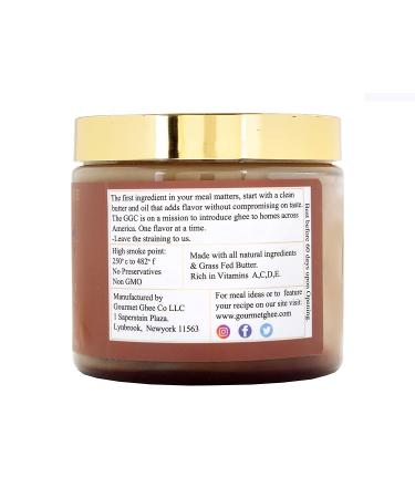 Gourmet Ghee Co. Cinnamon Ghee - Grass-Fed, Pasture-Raised, Non-GMO, 16 oz - Buy Online on GoSupps.com
