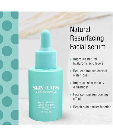 Hyaluronic Acid Serum with Vitamin E - Hydrating & Moisturizing Anti-Aging Solution for Dry Skin | 30ml - Buy Online on GoSupps.com