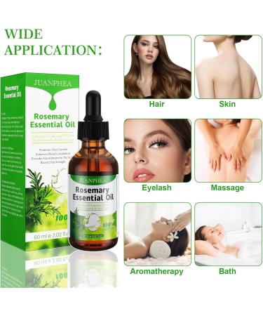 Organic Rosemary Essential Oil for Hair Growth & Skin Care - 4.04 fl oz | Strengthening Hair & Eyelash Oil - Buy Online on GoSupps.com