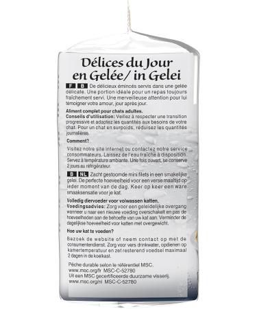Sheba D lices du Jour Wet Food for Adult Cats - Fish Selection in Jelly | 72 x 50g Fresh Bags - Buy Online on GoSupps.com