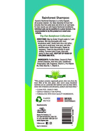 Espree Rainforest Shampoo 20 oz - Revitalize & Nourish Your Pet's Coat - Buy Online on GoSupps.com