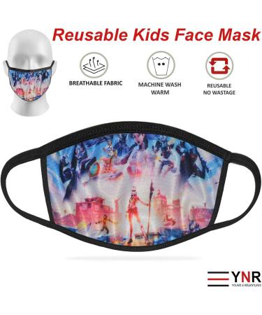 YNR Kids Boys Girls Face Mask Washable Breathable Reusable Mouth Protection Fun Printable Star Wars - Buy Online on GoSupps.com