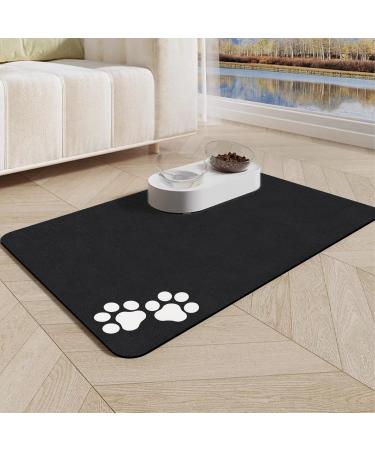 Suppal pad dogs and cats - non -slip dog bowl underlay super absorbent fast -drying fodder mats for pet 60x40cm feed pad for cats pad cat black - Buy Online on GoSupps.com