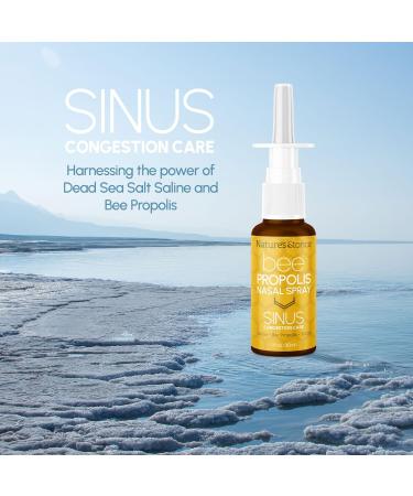 Nature's Stance Bee Propolis Nasal Spray Dead Sea Salt Saline Solution Bee Propolis & Xylitol Blend Gentle pH-Balanced Nasal Cleanser Fast Acting - Buy Online on GoSupps.com