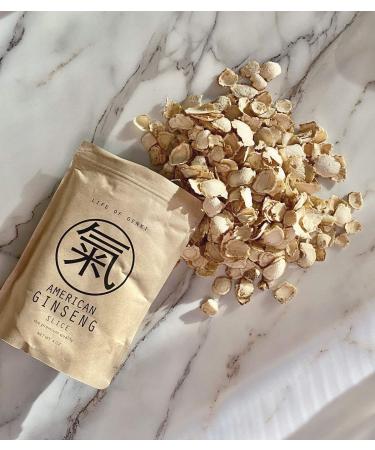 American Ginseng slice 4 oz Premium Ginseng Root Tea Grown and Made in Wisconsin USA Non GMO  - Buy Online on GoSupps.com