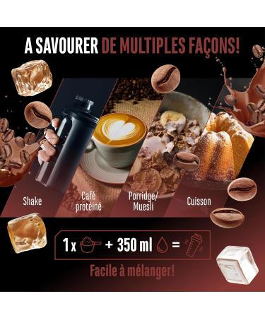 Wheypresso Protein Coffee - Poudre de prot ine avec concentr de whey & isolat - Avec du vrai caf & de la caf ine - Boisson cr meuse haute prot ine - (908 g Caf Dark) - Buy Online on GoSupps.com