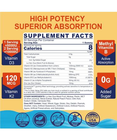 NEVISS Vitamin D3 5000IU + K2 (MK-7) 120mcg with Vegan Multivitamin for Women Men with Iron Vitamin B12 A D3 K2 Algae Omega 3 Magnesium Zinc - Buy Online on GoSupps.com