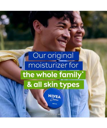 NIVEA Creme All-Purpose Moisturizing Cream Face Hand Body Cream Deep Nourishment Daily Moisturizer for All Skin Types Normal to Dry and Sensitive 400mL 400 ml (Pack of 1) - Buy Online on GoSupps.com