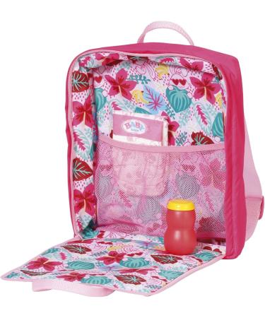 Zapf Creation BABY born Holiday Changing Backpack - Doll Accessories 43 cm Pink & Colorful | International Shipping Available - Buy Online on GoSupps.com