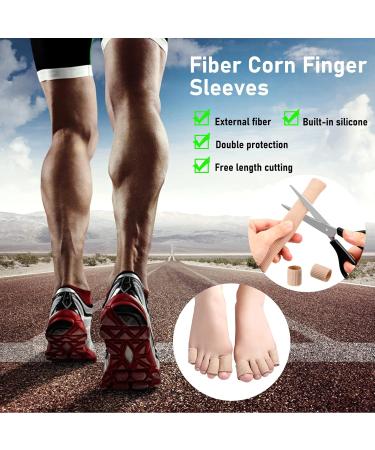 3Pcs Silicone Toe Protection Tubes - Cutable Gel Cushions for Corns & Calluses (S M L) - Buy Online on GoSupps.com