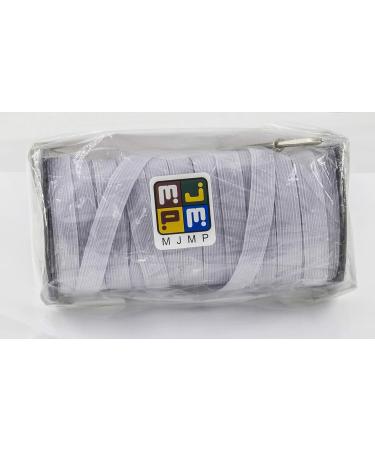 White Braided Elastic Cord 1/2 Inch - 40 Yards | Heavy Stretch Knit Spool | Bedspread Band - Buy Online on GoSupps.com