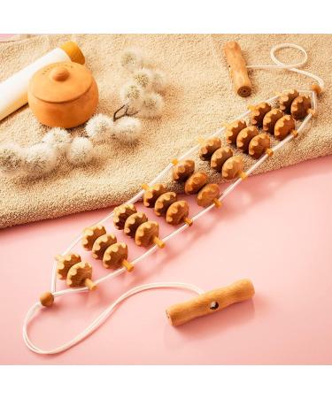 Mr. Woodware 2-in-1 Wood Massage Devices - Lymphatic Drainage Roller & Rope Set for Body Shaping & Muscle Toning | Maderoterapia - Buy Online on GoSupps.com