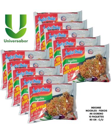 Universabor Indomie Mi Goreng packaging 80 g x 10 pieces - Buy Online on GoSupps.com