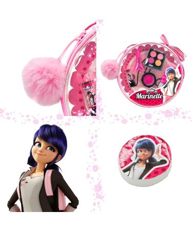Miraculous Ladybug Kids Makeup Set | 10-Piece Non-Toxic Cosmetics Kit with Nail Polish Hair Chalk & Stickers - Perfect Marinette Themed Gift for Children - Buy Online on GoSupps.com