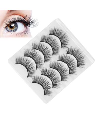 Reusable Eyelashes Lightweight and Portable 5 Pairs 6D False Eyelashes Hand Made Eyelashes Soft and for Salon for Home(GL701) - Buy Online on GoSupps.com