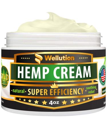 Hemp Cream 3 000 000 Super Efficiency - Natural Seed Oil Extract - Extra Strength Massage Lotion with Arnica Menthol and Natural Oils