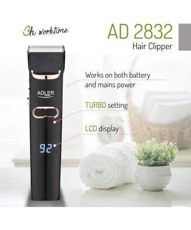 Adler AD 2832 Hair Clipper Black - Professional Quality & International Shipping Available - Buy Online on GoSupps.com