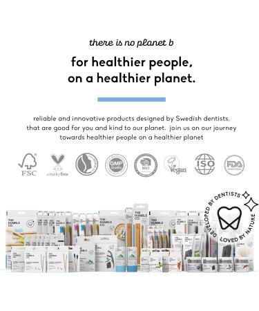 Buy The Humble Co. Bamboo Toothbrush - Soft Bristles Eco-Friendly Vegan Dentist Recommended (3 Pack) - Buy Online on GoSupps.com