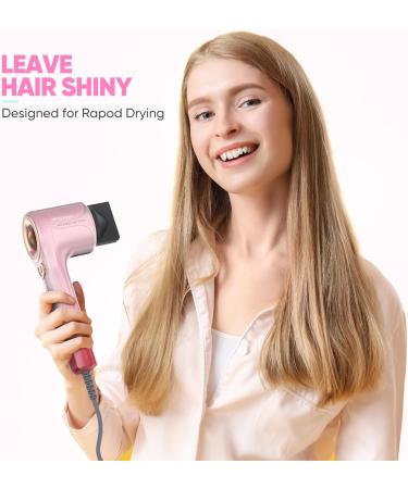 Buy Wolraven Pink Hair Dryer for Women - Professional Ionic Blow Dryer 110 000 RPM Lightweight Fast Drying No Thermal Damage Overheating Protection Low Noise - Buy Online on GoSupps.com