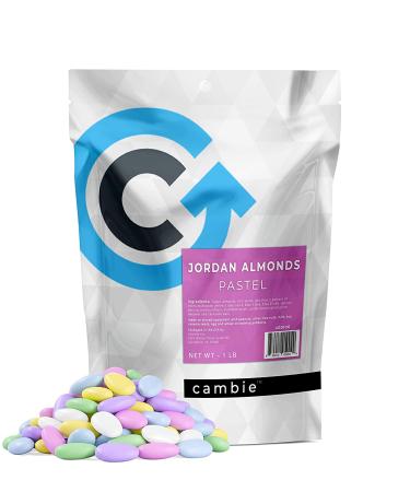 Cambie Jordan Almonds | Assorted Pastel Colors | Premium Roasted Almonds (1 lb) | Ideal for Weddings, Parties, Holidays - Buy Online on GoSupps.com