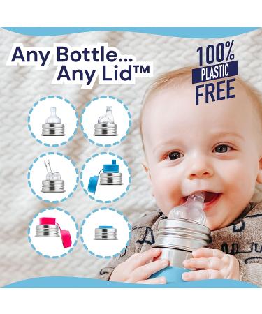 Pura Kiki 11oz Stainless Steel Sippy Cup Bottle with Sleeve - Plastic-Free, MadeSafe Certified, Medical-Grade Silicone Spout - Fox Design - Fast Flow Rate for Kids, Toddlers, Babies & Infants - Buy Online on GoSupps.com