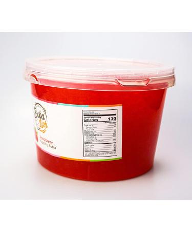 Boba Lish Popping Boba Pearls for Bubble Tea - 2.1kg | Raspberry | Bursting Pearls Bubble | Real Fruit Juice For Dessert Smoothie | 100% Vegan & Glutenfree No Artificial Colours - Buy Online on GoSupps.com