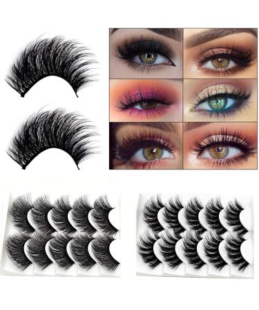 Rethyrel 3D False Eyelashes - 5 Pairs of Wispy Natural Long & Thick Makeup Lashes for Stunning Beauty - Buy Online on GoSupps.com