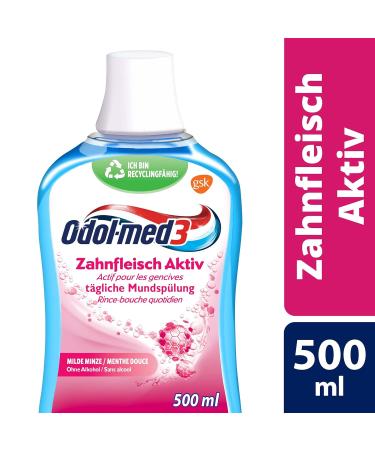 Odol-med3 Mouthwash Gum Active 500ml - Alcohol-Free Solution for Healthier Gums | International Shipping Available - Buy Online on GoSupps.com