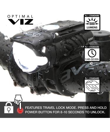 NiteRider Swift 500 & Vmax+ 150 Bike Light Combo Pack - USB Rechargeable LED Front & Rear Lights for Road Cycling Safety - Buy Online on GoSupps.com