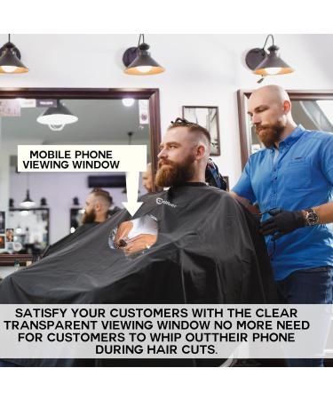 Shop Professional Waterproof Hair Dye Cape - Stylish Salon Apron for Men & Women | Barber Hair Cutting & Coloring Apron with Window - Buy Online on GoSupps.com
