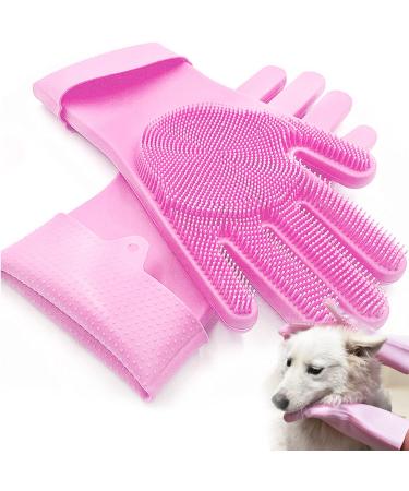 XFly Pet Pet Grooming Gloves Nursing Shoes Cats Aus Silic Law B rste B rste Cat hanging -up design bathing and massaging for dogs and cats (pink) - Buy Online on GoSupps.com